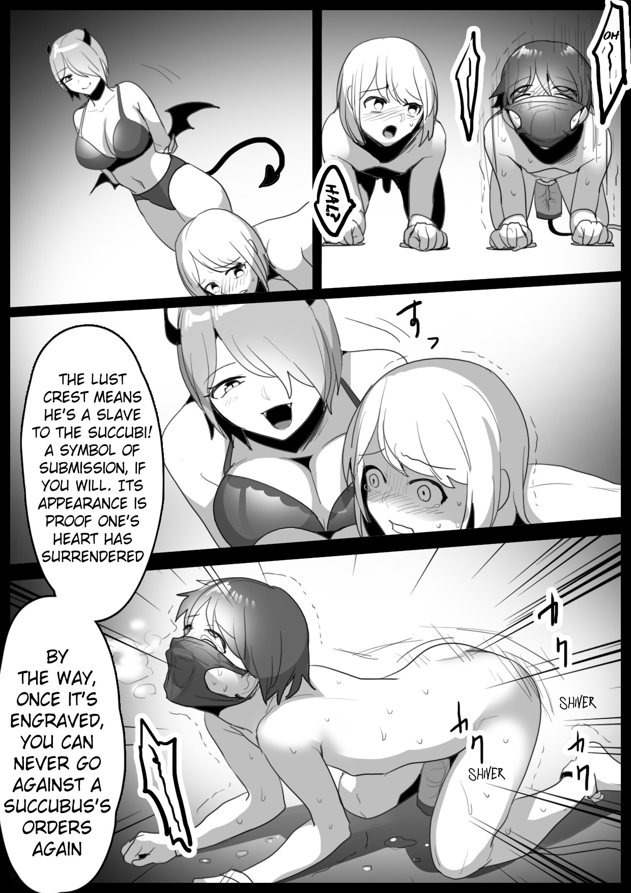 Hentai Manga Comic-Sakubatsu ~Turned into Livestock and Getting our Penises Milked by Succubus Sisters~-Read-17